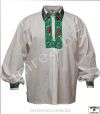 Folklórna košeľa bavlnená zdobená - (FK-01ba-z3)