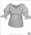 Ľudová košeľa dámska bavlnená zdobená - (LKD-01ba-v3)