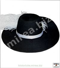 Barokový klobúk "mušketiersky" - (BKM-01)