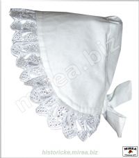 Dámsky svadobný čepiec s čipkou bavlnený - (DSCC-03ba)