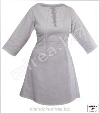 Dámske šaty so šnurovačkami ľanové - (DSS-01la)
