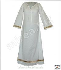 Gotická košeľa dámska spodná bavlnená zdobená - (GKDS-01ba-z)
