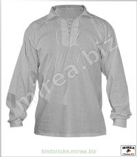 Košeľa s krytou šnurovačkou ľanová - (KKS-01la)