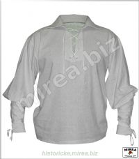 Košeľa so šnurovačkami ľanová - (KSS-01la)