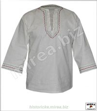 Ľudová  košeľa ľanová vyšívaná - (LK-03la-v)