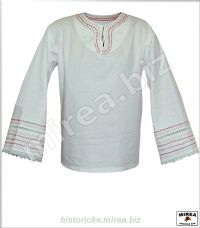 Ľudová košeľa bavlnená vyšívaná - (LK-04ba-v)
