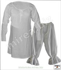 Nočná košeľa dámska bavlnená so spodkami - (NKD-01ba-s)