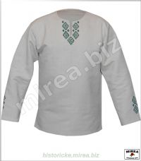 Slovanská košeľa ľanová vyšívaná - (SK-03rtl-v)